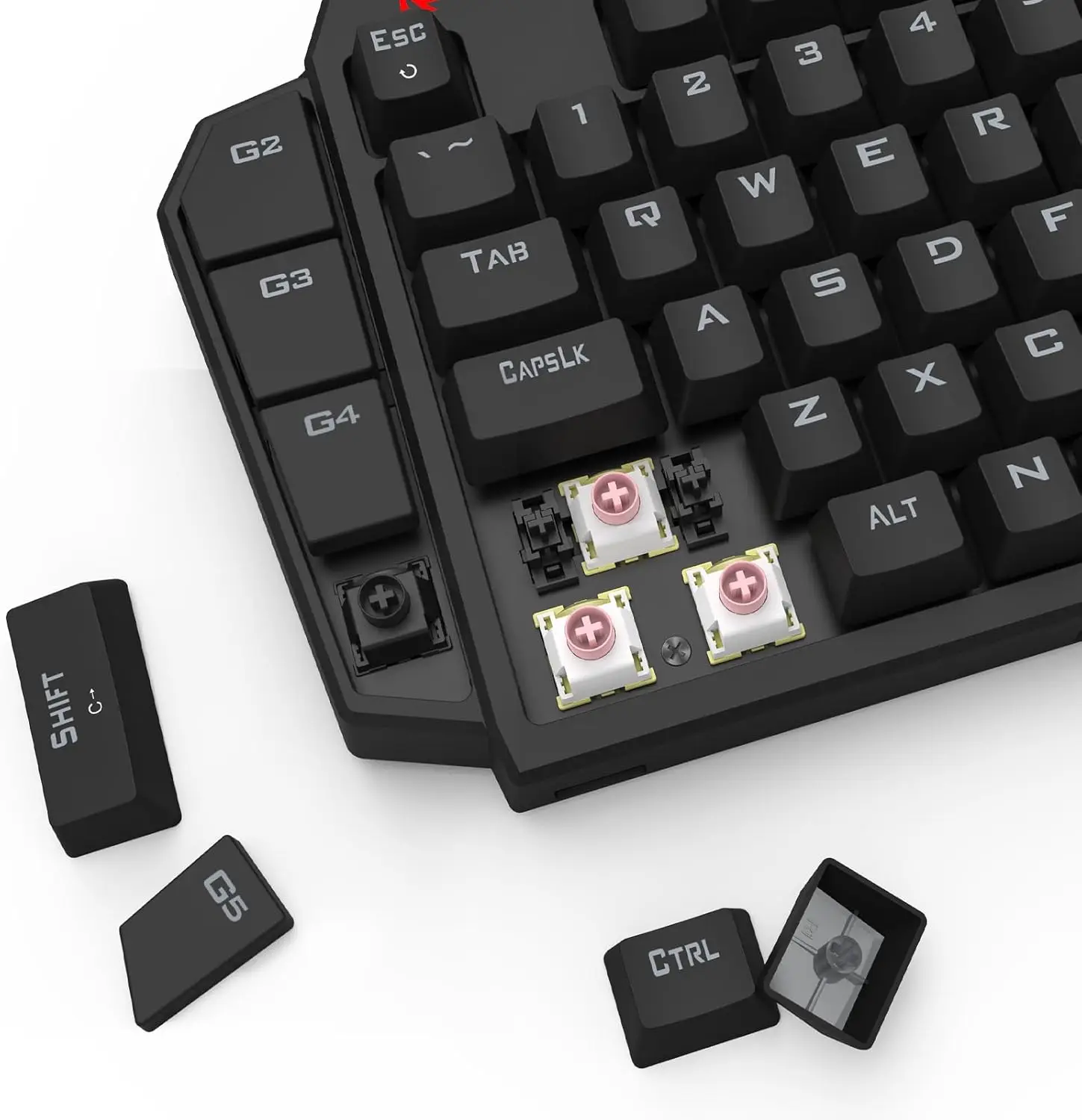 Redragon K585 HE Rapid Trigger Gaming 8K Wired One-Handed Mechanical Keyboard,100% POM Silky Magnetic Switch, Detachable Wrist R - view 6