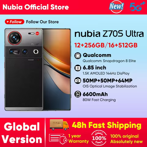 Nubia Z70S Ultra Global Edition Snapdragon 8 Elite...