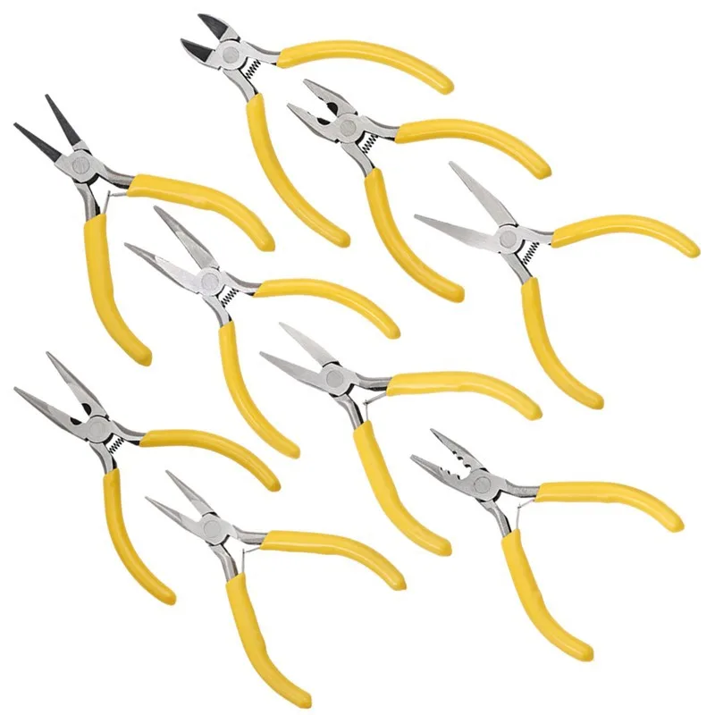 1PCS Mini Diagonal Zange Isolierte Zange Für Schmuck Machen Handwerk Perlen Werkzeug Runde Gebogen Spitz Cutter Großhandel – Detail 4