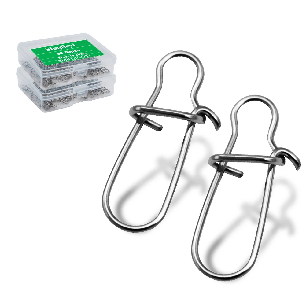 Broches giratorios swivel de acero inoxidable para pesca