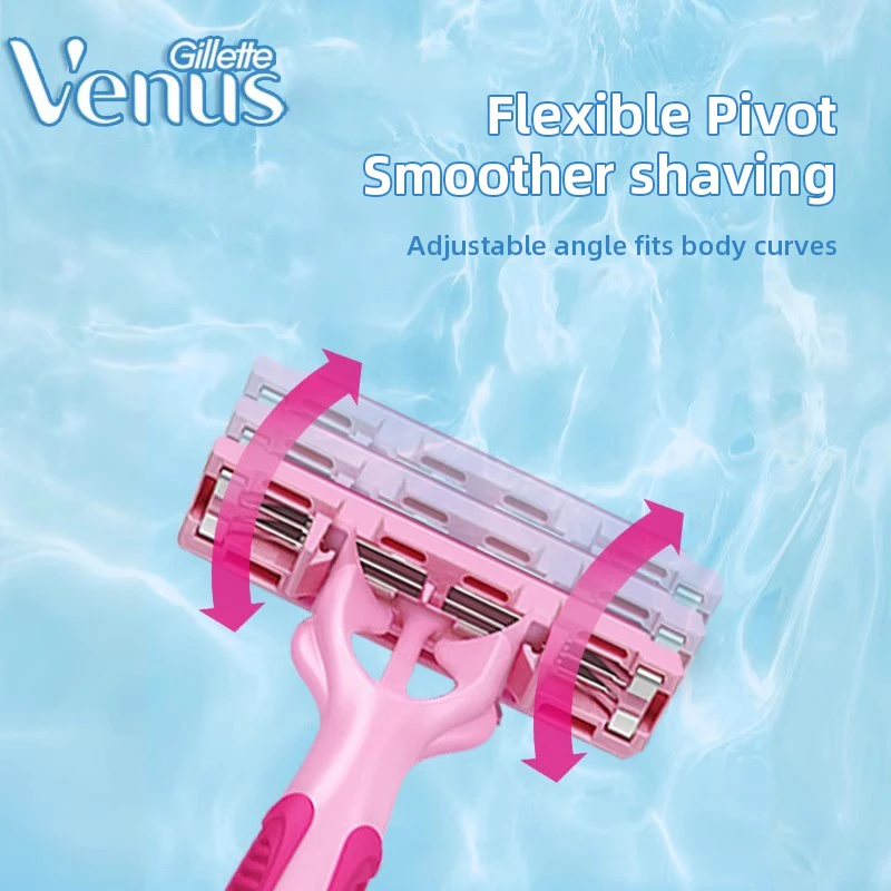 Gillette Simply Venus Basic Razors Smoother Shaving Hair Removal for Women 4 Pcs Pack