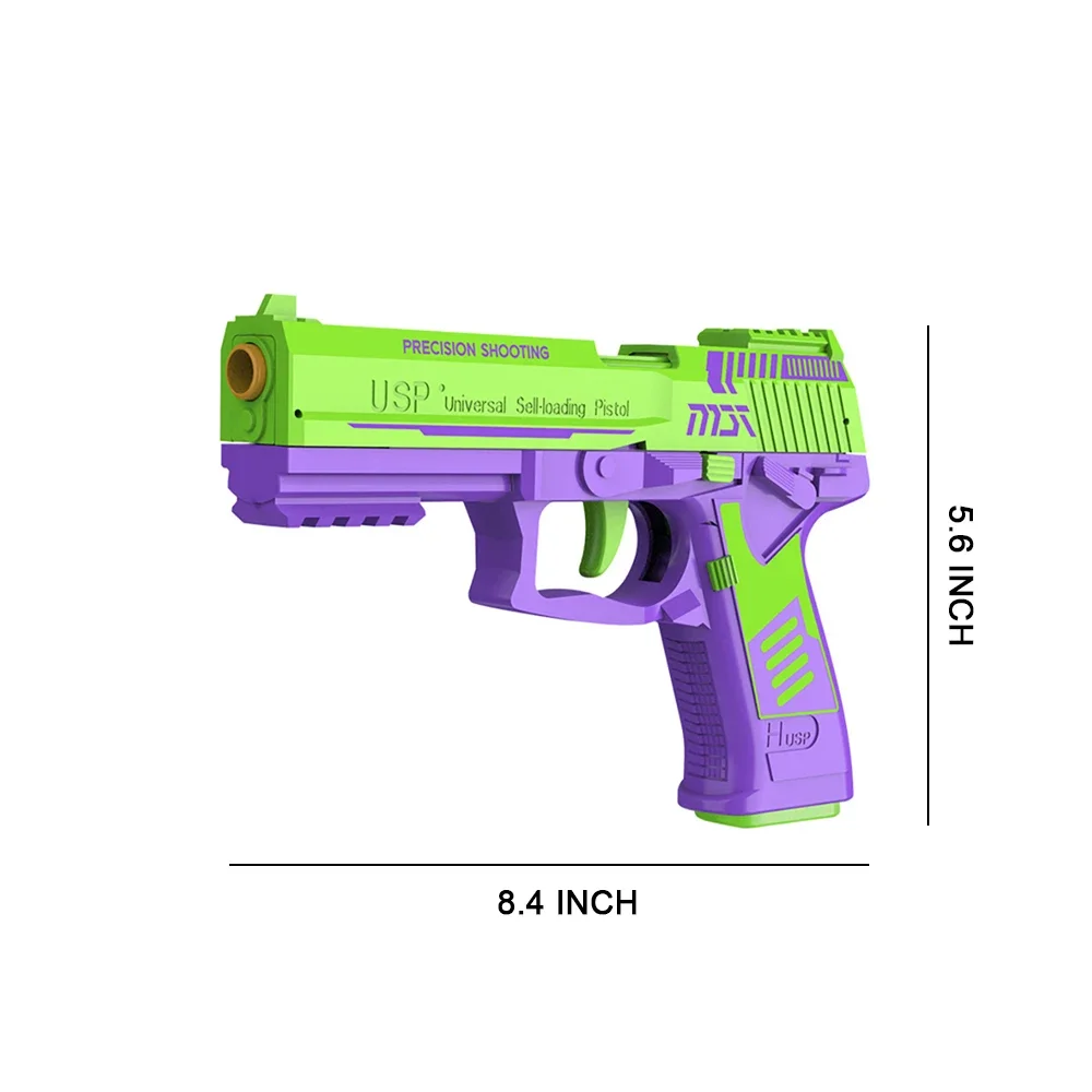 Menino brinquedos legais realista macio fidget usp brinquedos arma para crianças bala arma olhar presente de aniversário real