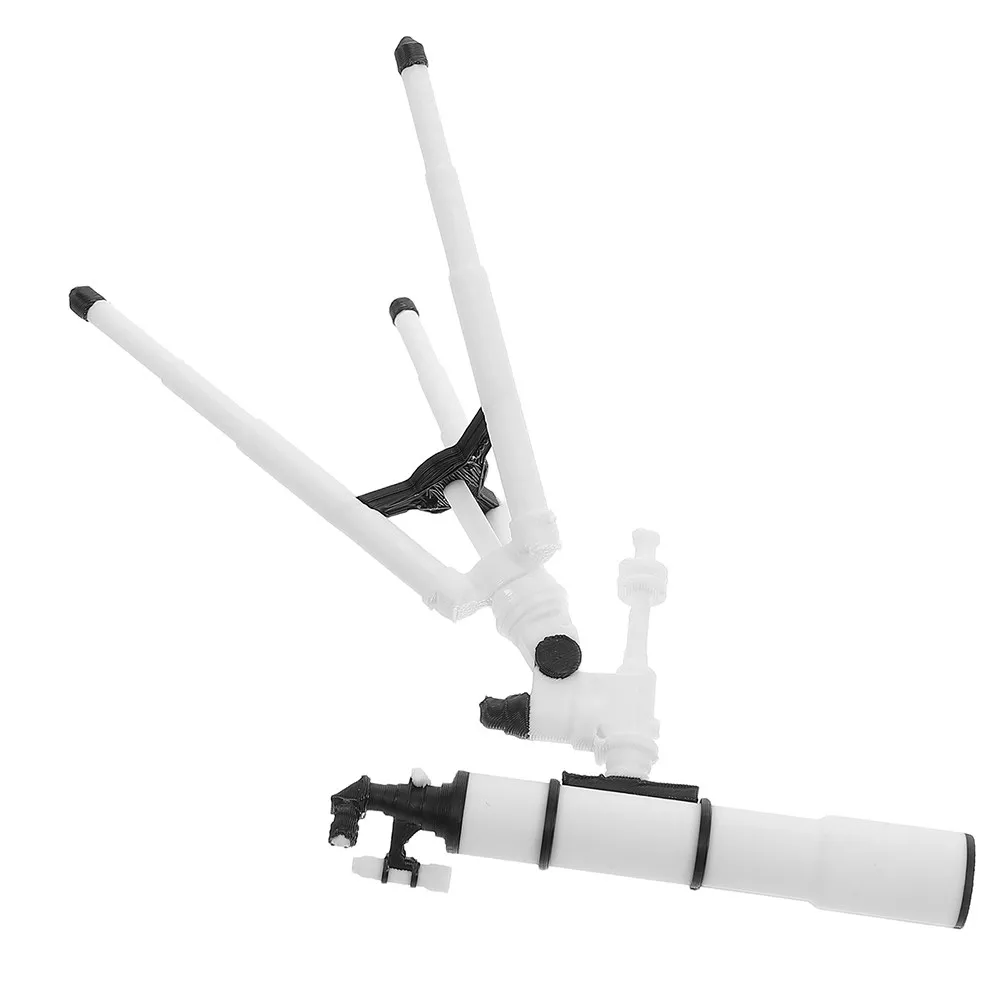 Miniature Telescope 1:20 Scale Realistic Plastic Astronomical Instrument for Kids Educational Desktop Decor Dollhouse