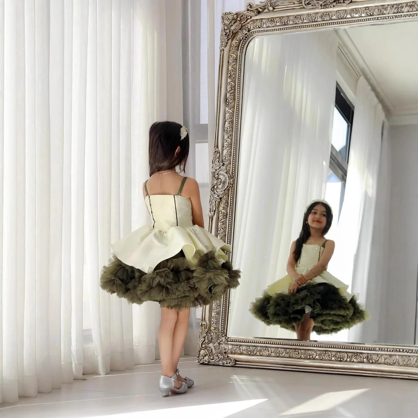 Girls' Suspenders Princess Dress Design Sense Children's Dress Ponkas Show Host Fashion Stylish Dress