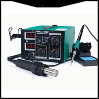 YIHUA 852D+ 220V 110V Pump Type Hot Air Heat Gun Digital Soldering Iron 2in1 SMD Hot Air Rework Solder Station