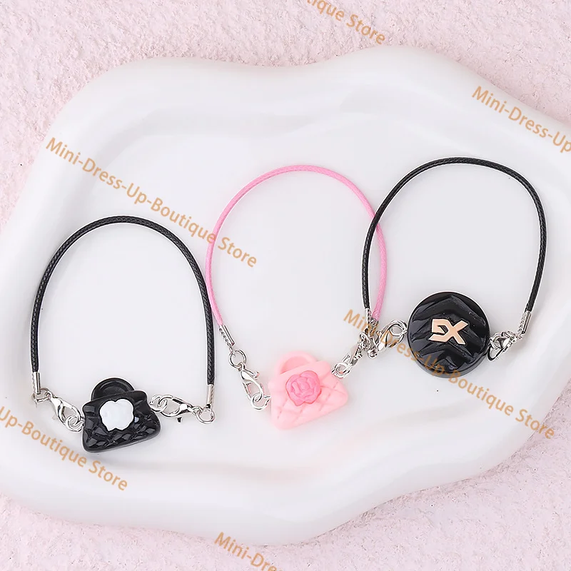 

15-17cm Labubu Mini Handbag Charm Adorable Plush Doll Pendant Cute Tiny Purse Accessory Kawaii Fashion Gift for Doll Lovers