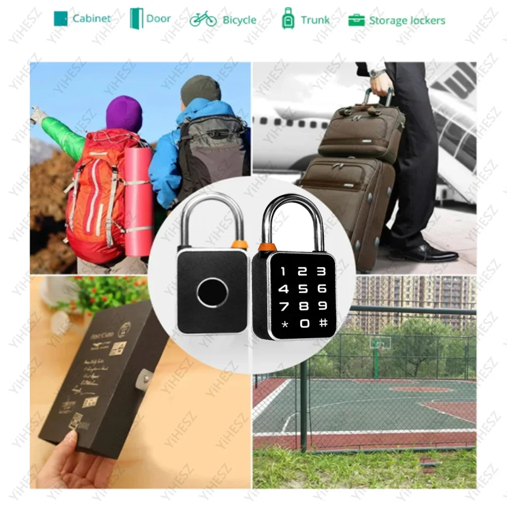 Imagem -04 - Tuya Smart Password Fingerprint Cadeado Ip65 Impermeável Fechadura Biométrica Elétrica Keyless Mini Smart Lock Bloqueio Anti-roubo