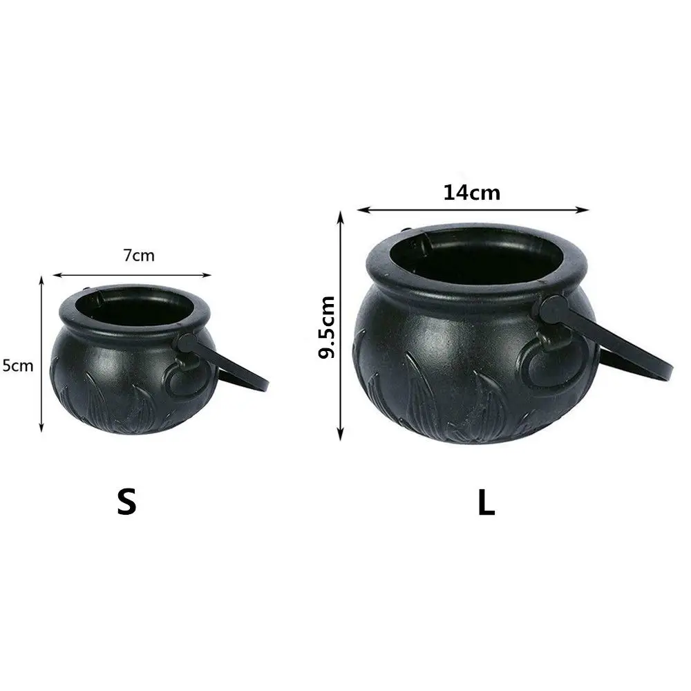 E9 Black Machine Halloween Decoration Christmas Witch Barrels Skull Jar Cosplay Party Supplies Prop Halloween Cauldron New Year