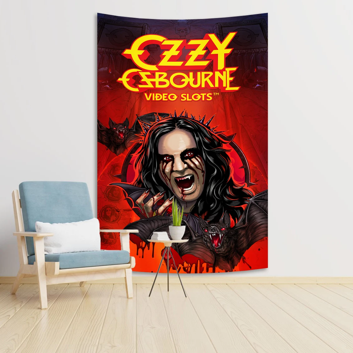 Ozzy Osbourne Band Art Poster Tapestry Painting Wall Art Picture Print Modern Family Bedroom Decor Banner Flag