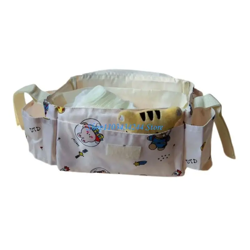

Большая вместительная подвесная сумка для детских колясок с мультяшным принтом, дорожный чехол для подгузников, органайзер, для
