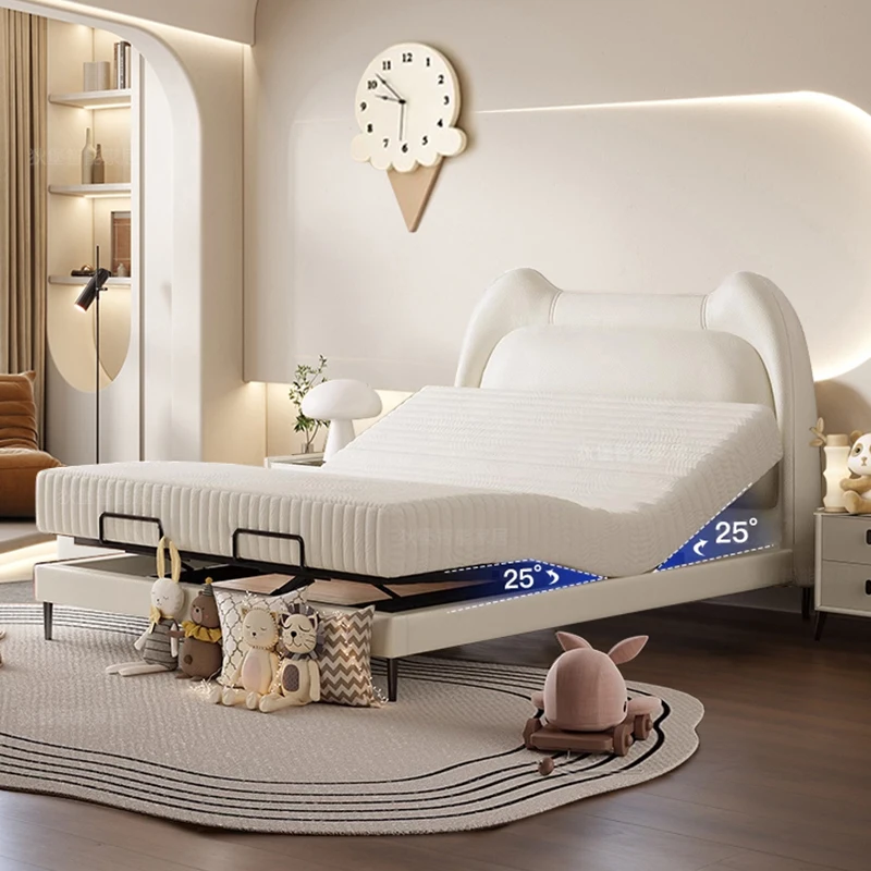 

Electric Aesthetic Bed Double Frame Bedroom Multifunctional Double Bed Lounge Storage Muebles Para El Hogar House Accessories