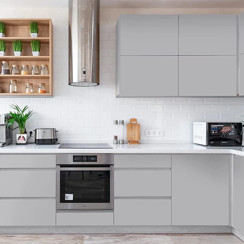 Wallpaper Warna Solid Matte Tahan Kotoran Tahan Air Wallpaper Tahan Lembab Renovasi Furnitur Stiker Dinding Dekorasi Rumah