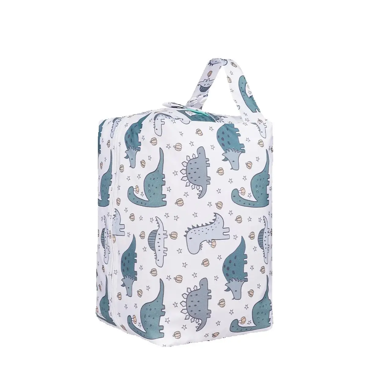 HappyFlute 2-Layer PUL Baby Diaper Pods Reusable Travel Nappy Bag Snap Handle Fashion Prints Storage for Mum's Convenience