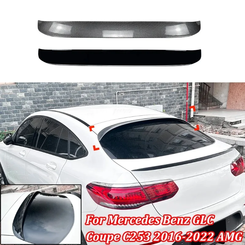

1 шт. для Mercedes Benz GLC Coupe C253 2016-2022 AMG автомобильное хвостовое крыло, задний спойлер багажника, спойлер на крышу, крылья, автоаксессуары