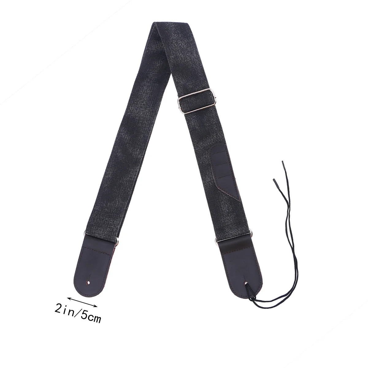 1 قطعة حزام الغيتار الكلاسيكية كاوبوي نمط يناسب الكهربائية الصوتية باس مندولين واسعة الحشو مريحة طويلة ارتداء برهان الجلد المدبوغ