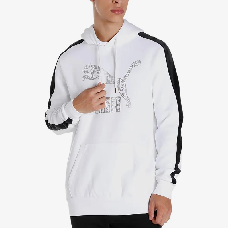 Puma genuine autumn new men's hoodie pullover hooded warm gold label sportswear 530304-02