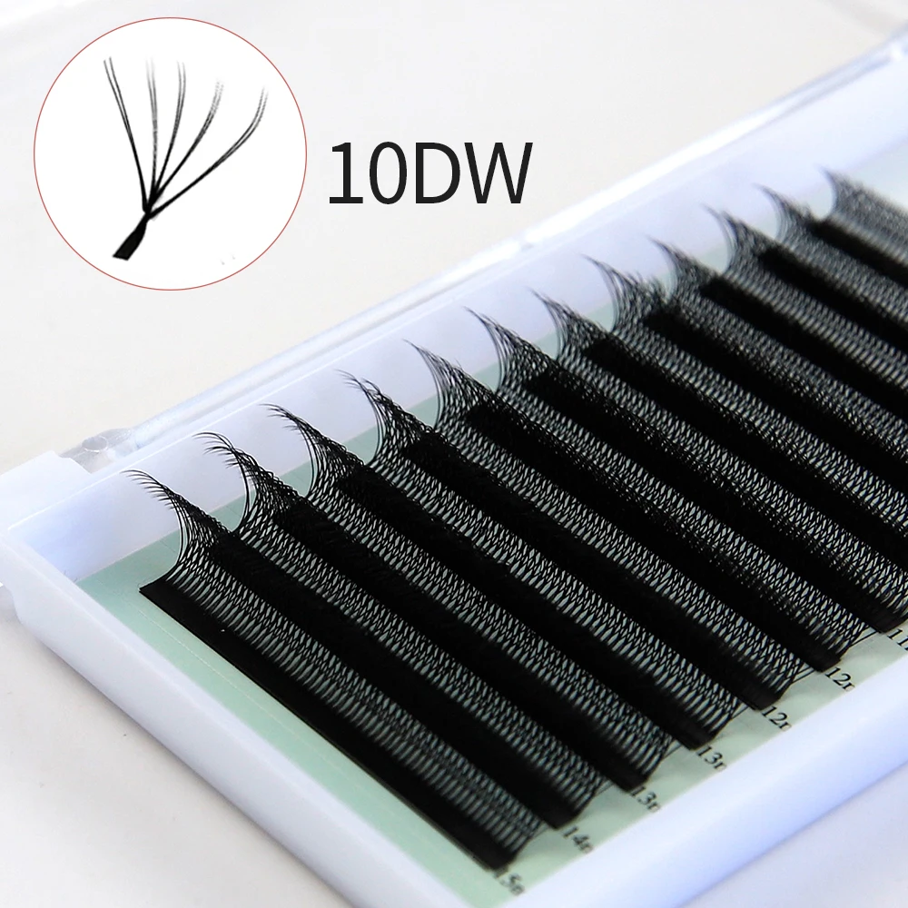 5DW Eyelash Extension New Updated 10D W Shape False Eyelash Cilios 5W Drop Shipper 10D Premade Volume Fans 10W Eyelash Bundles