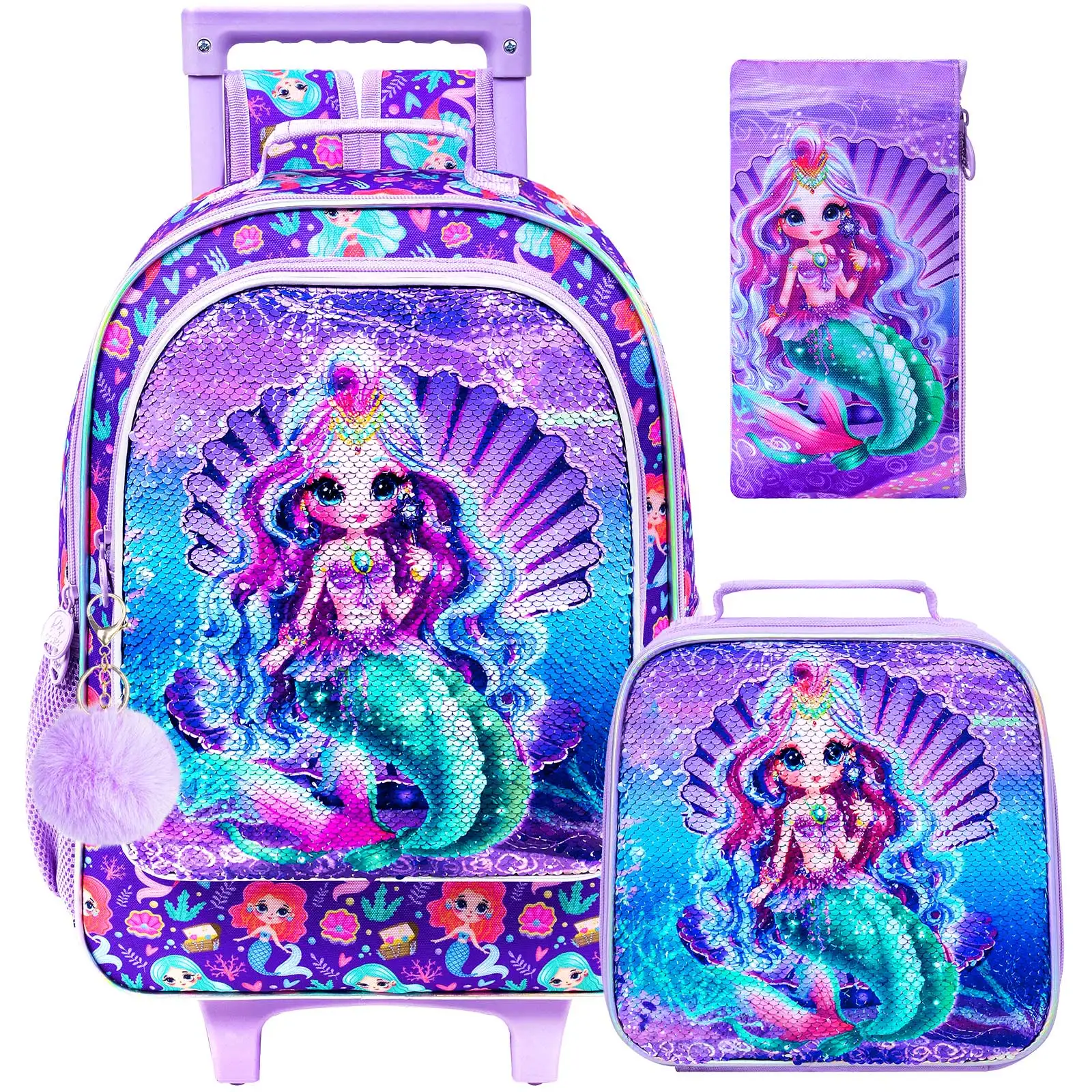 ensemble-de-sac-a-dos-a-roulettes-pour-enfants-sirene-violette-avec-boite-a-lunch-et-trousse-a-crayons-sac-d'ecole-a-roulettes-en-forme-de-coquille-a-paillettes-pour-filles