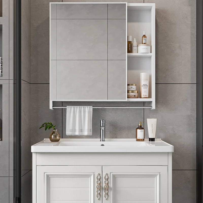 

Double Washbasin Cabinet Kitchen Storage Corner Locker Wall Shelf Luxury Bathroom Wc Furniture Space Saving Narrow Open Shelves