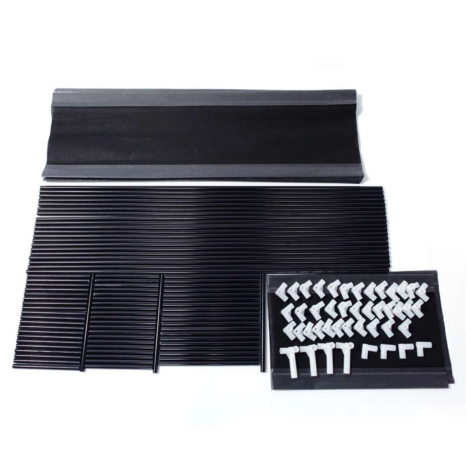 

Simple Assembly 10 Tiers Non-woven Fabric Shoe Rack with Handle Black