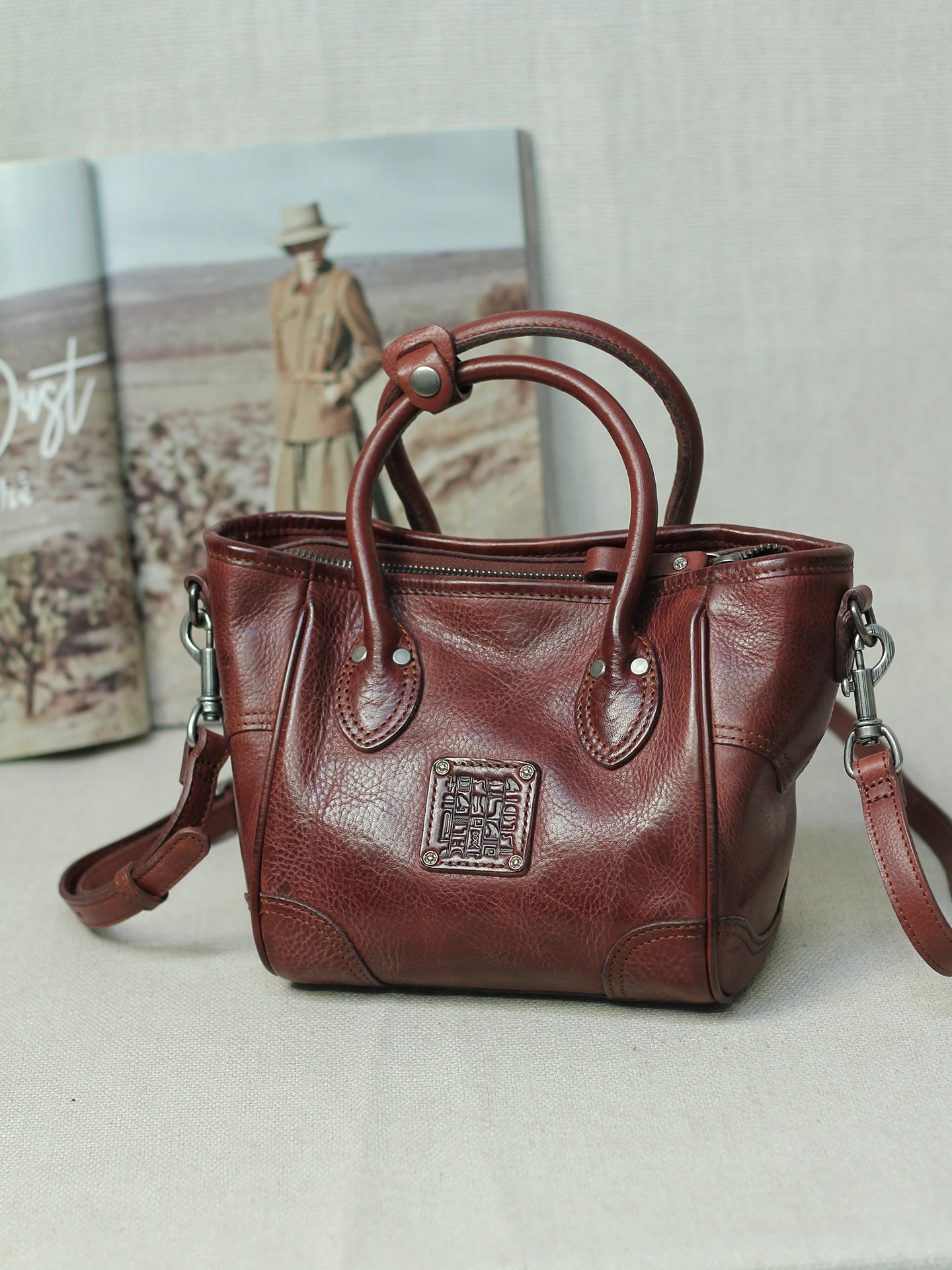 

PNDME fashion vintage designer handmade genuine leather women's handbag weekend party luxury cow leather weaving shoulder bag