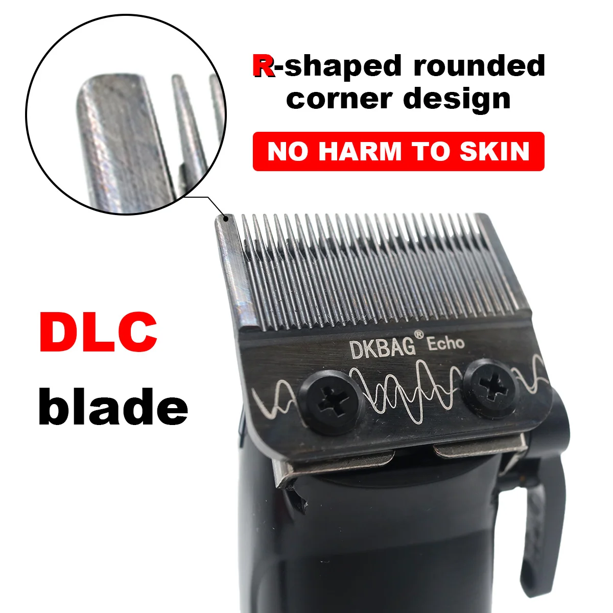 DKBAG DK-079 Professional Hair Clipper สําหรับผู้ชาย DLC ใบมีด 10W มอเตอร์ไร้แปรงโลหะเต็มรูปแบบพร้อมฐาน Charger ตัดผมเครื่อง