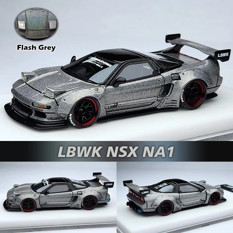 

Veloce In Stock 1:64 LBWK NSX NA1 Flash Grey Resin Diorama Car Model Collection Miniature Carros Toys