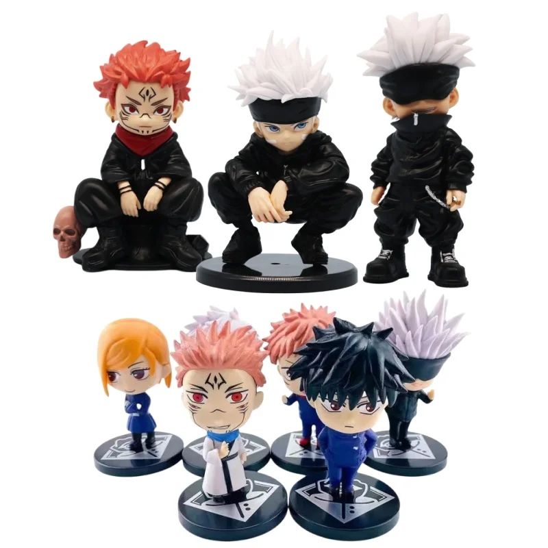 Jujutsu Kaisen Satoru Gojo Itadori Yuji Nobara Rz Q Edition Anime Action Figures Collectible PVC Model Statuette Gifts Toys