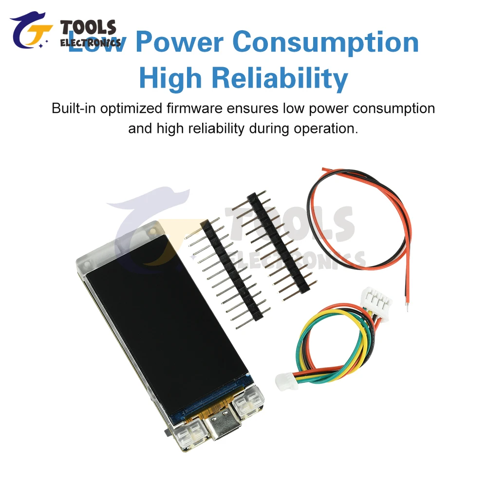 ESP32-R8 Development Board with 1.9 Inch TFT Screen - T190 Module for Hash Rate Calculation (388KH/s) WiFi BT & Type-C