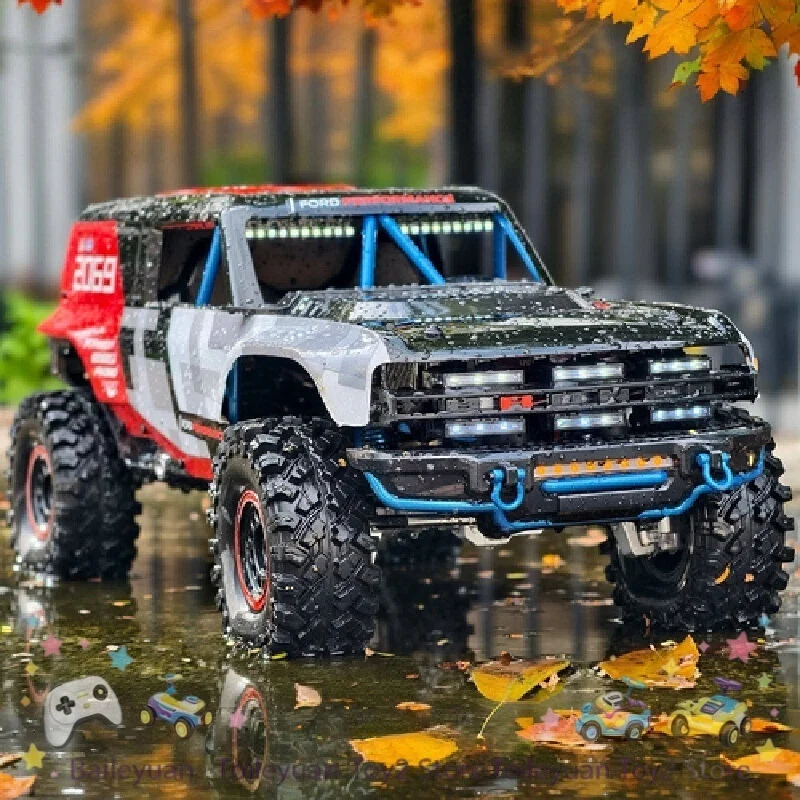 MJX H8P 1 8 Scale Rc Crawler 4Wd Brushless Rc Car Simulation Ford Bronco Off Road Truck Remote Control Model For Adult Outdoor
