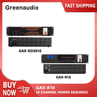 GAX-R16 Recordio Power Conditioner 16 Channel Power Management Sequencer With Separate Air Switch Power Sequence Controller
