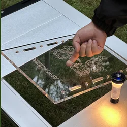Acrylic Board 1/0.5 Unit Transparent Tabletop Outdoor Camping Board Portable IGT Shine Unit Table Board IGT Table Accessories