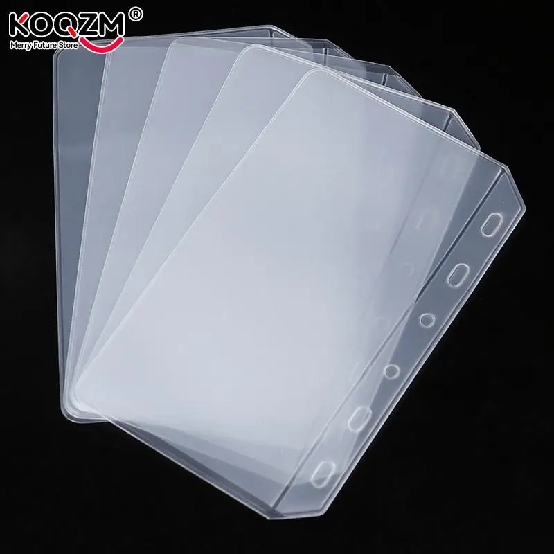 1pc Binder Pockets A5 A6 A7 Binder Folders For Notebook Binder Transparent Document Filing Bags Notebook Binder