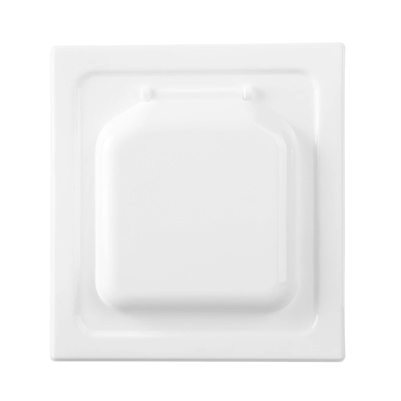 

1 PCS Dual Door Dryer Vent Cover Outdoor 4 Inch White Plastic In Any Outdoor Vent Cover No Lint Collecting Screen