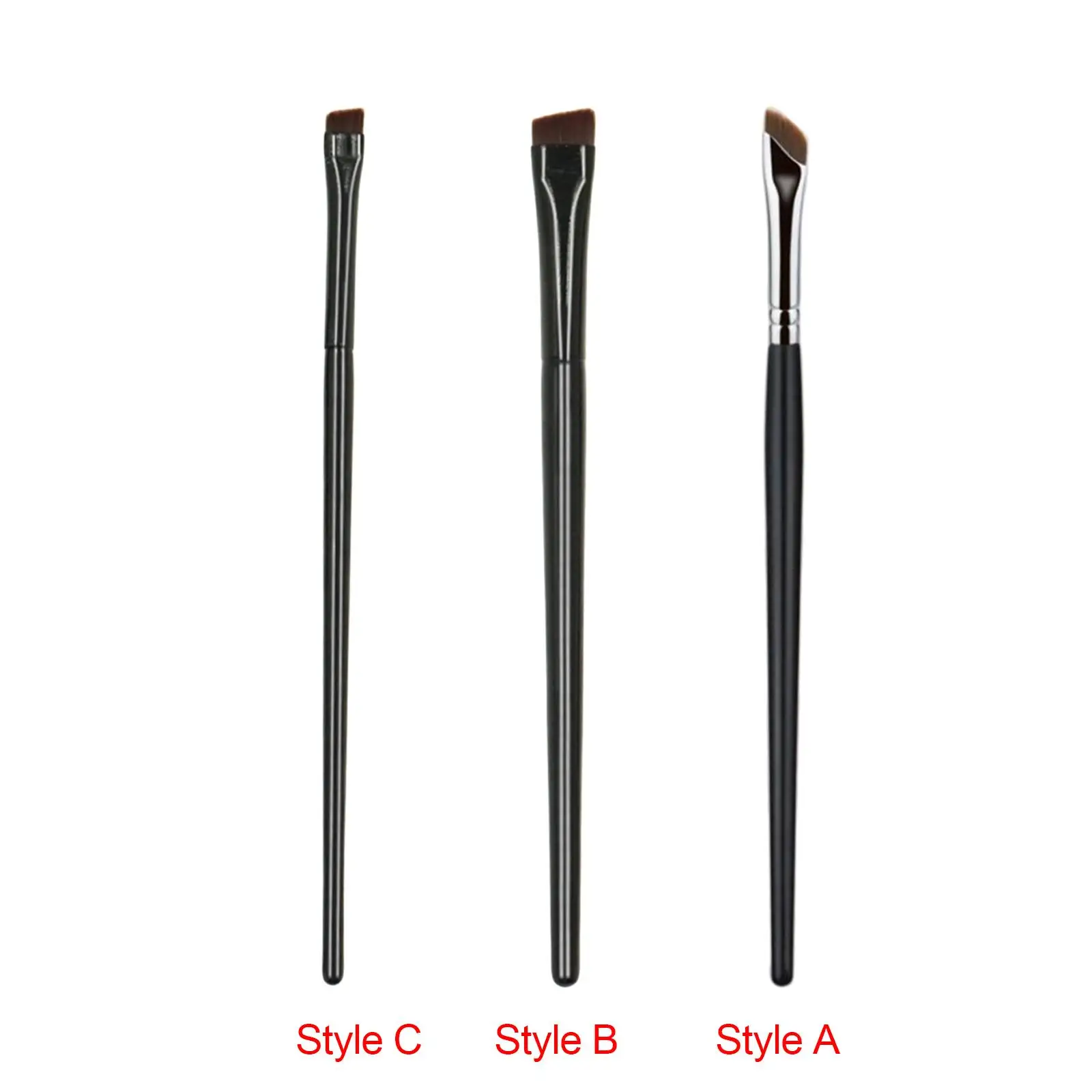 Portable Thin Eyeliner Brush, Precision Control Eyebrow Brush