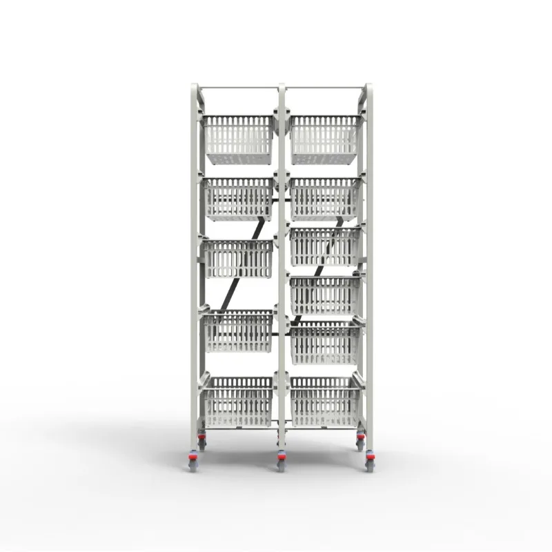 Sprayed steel plate multi-layer shelves, drug storage shelves, warehouse movable floor racks with brakes, space saving