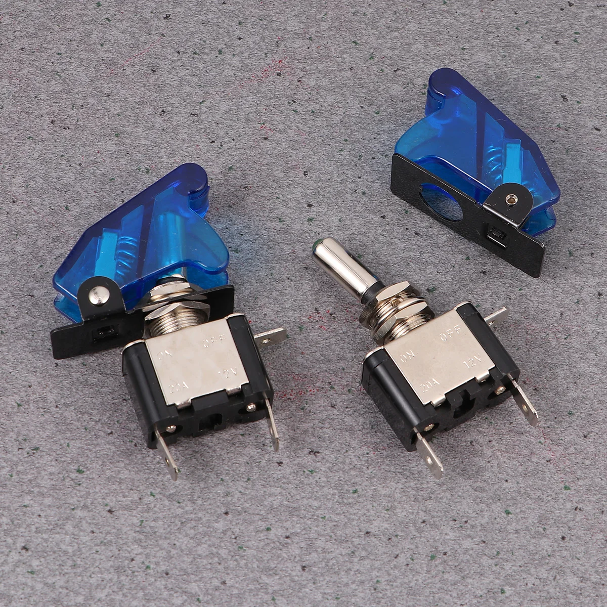 

2 Pcs Latching Pushbutton Rocker Switches Power 12V ASW-07D Toggle Foglamp On-off Refit