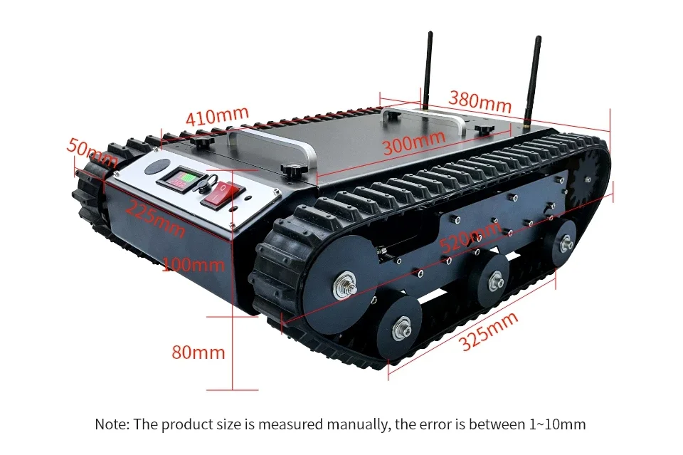 

New TR400 Programmable Robot Tank Chassis with Controller and Power Adapter ROS Robot Open Source for Arduino DIY