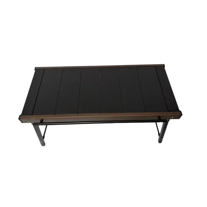 Portable Adjustable Outdoor IGT Table for BBQ and Picnic Camping Gear Foldable Aluminum Alloy Sturdy Lightweight No Logo