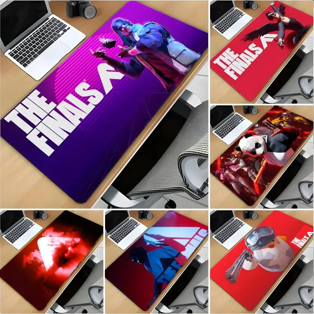 Game Shooter The Finals Mouse Pad Large Mouse Pad Desk Mat Non‑Slip Gaming Board Game Mat with Stitched Edges