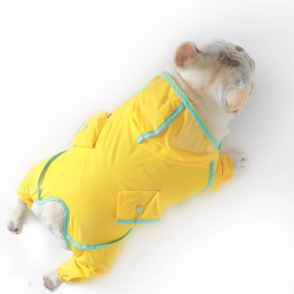 

1 pc Dog Raincoat Waterproof Camouflage Pet Rain Gear Lightweight Adjustable Reflective Rain Jacket For Small Dogs Hooded