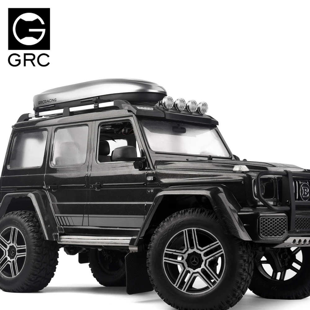 GRC 1/10 Scale Roof-box w/Rack Luggage Roof Rack Holder Bar with Rail Bar For Traxxas TRX4 TRX6 Benz Bronco Axial SCX10 90046