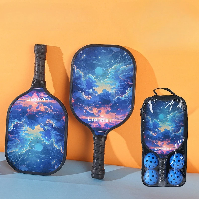 مجموعة مجاديف كرة البيسبول، مقابض مضادة للانزلاق، مضرب تنس الشاطئ، مضرب Usapa المعتمد خفيف الوزن للرياضات الخارجية للرجال والنساء #4