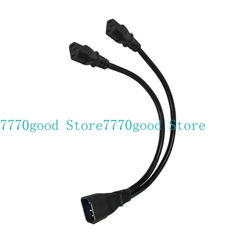 

31BA IEC 320 C14 to 2x C13 Splitter Power Cord Heavy Duty C14 Male to 2X C13 Female
