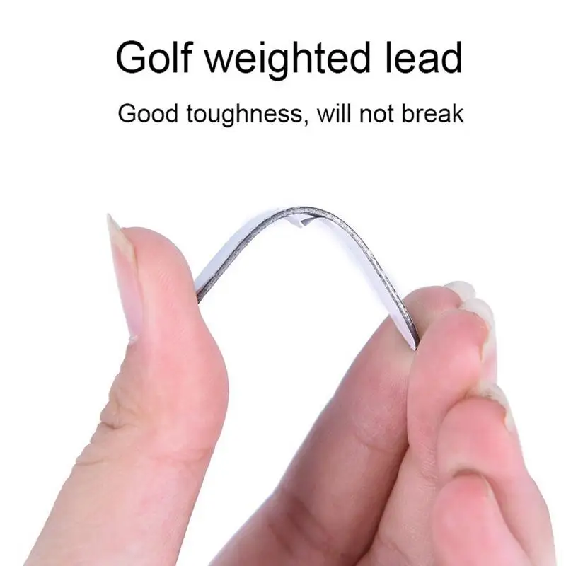 5Pcs Golf Weighted Lead Tape for Golf Club Tennis Racket Putter Adhesive Weighted Tape Strips Add Weight Golf Club Equipment