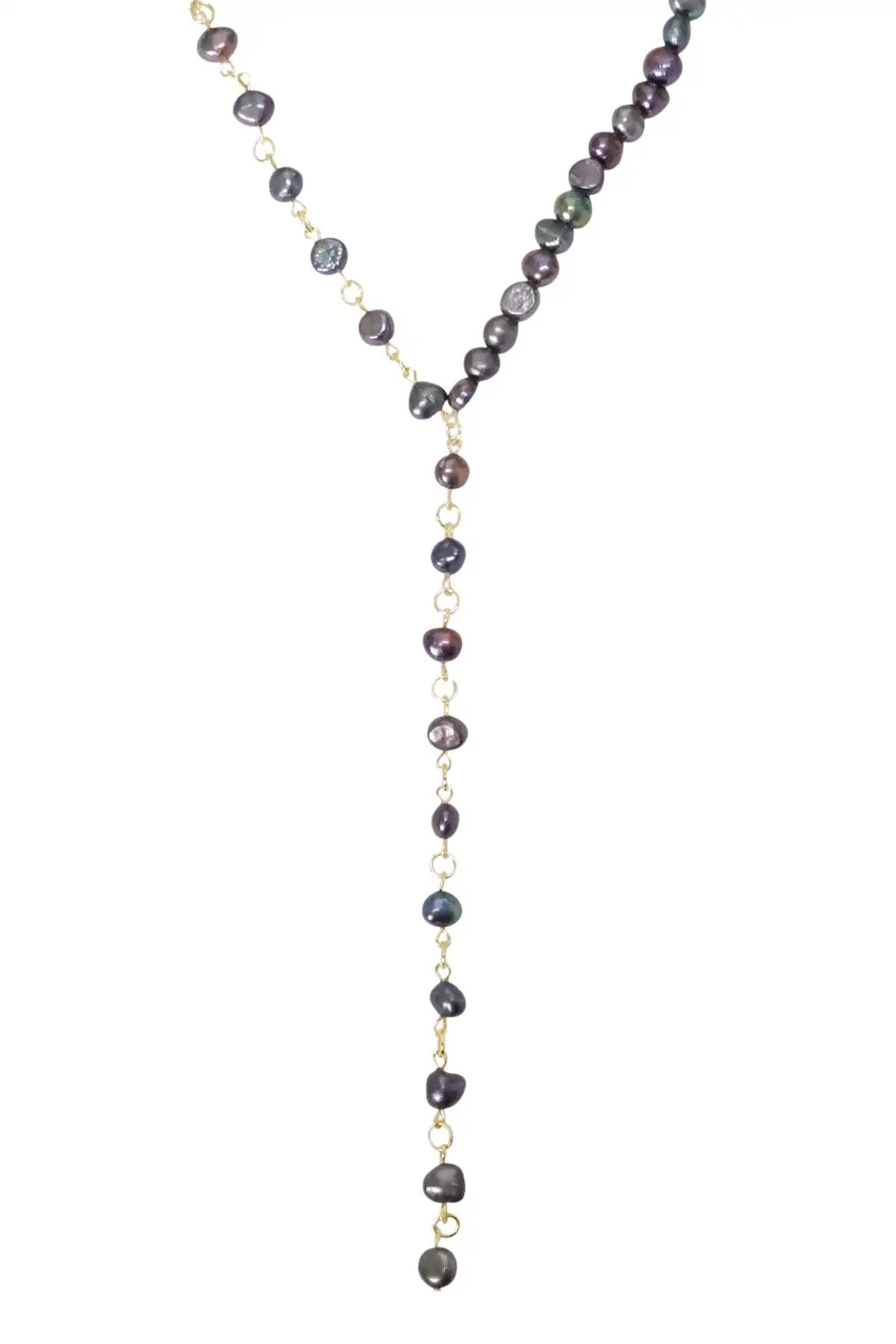 

14K Gold Filled Freshwater Pearl Y Necklace for Women Fashion Jewelry