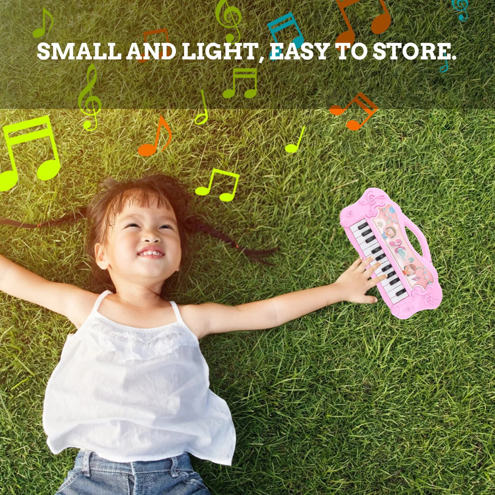 

1Pcs Childrens Electronic Keyboard Safe Durable Material Hours of Fun Pink Baby Electronic Organ Infant Music Toy