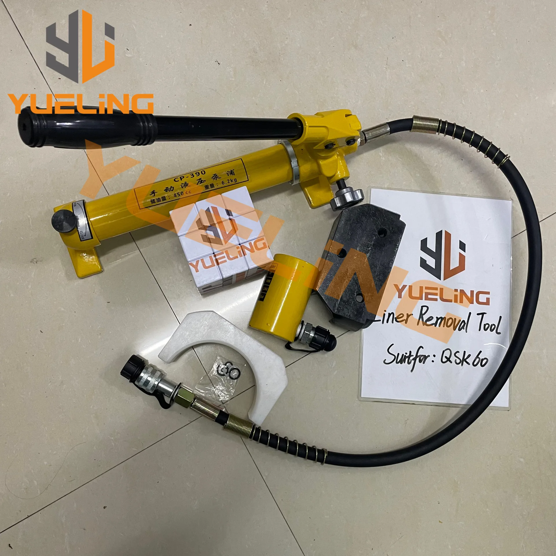 محرك الديزل اسطوانة بطانة مجتذب اسطوانة بطانة أداة إزالة الصواميل الهيدروليكية دعوى ل QSK60