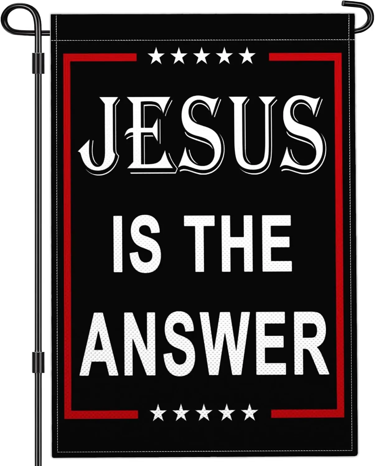 Jesus Is The Answer Garden Flag, 18