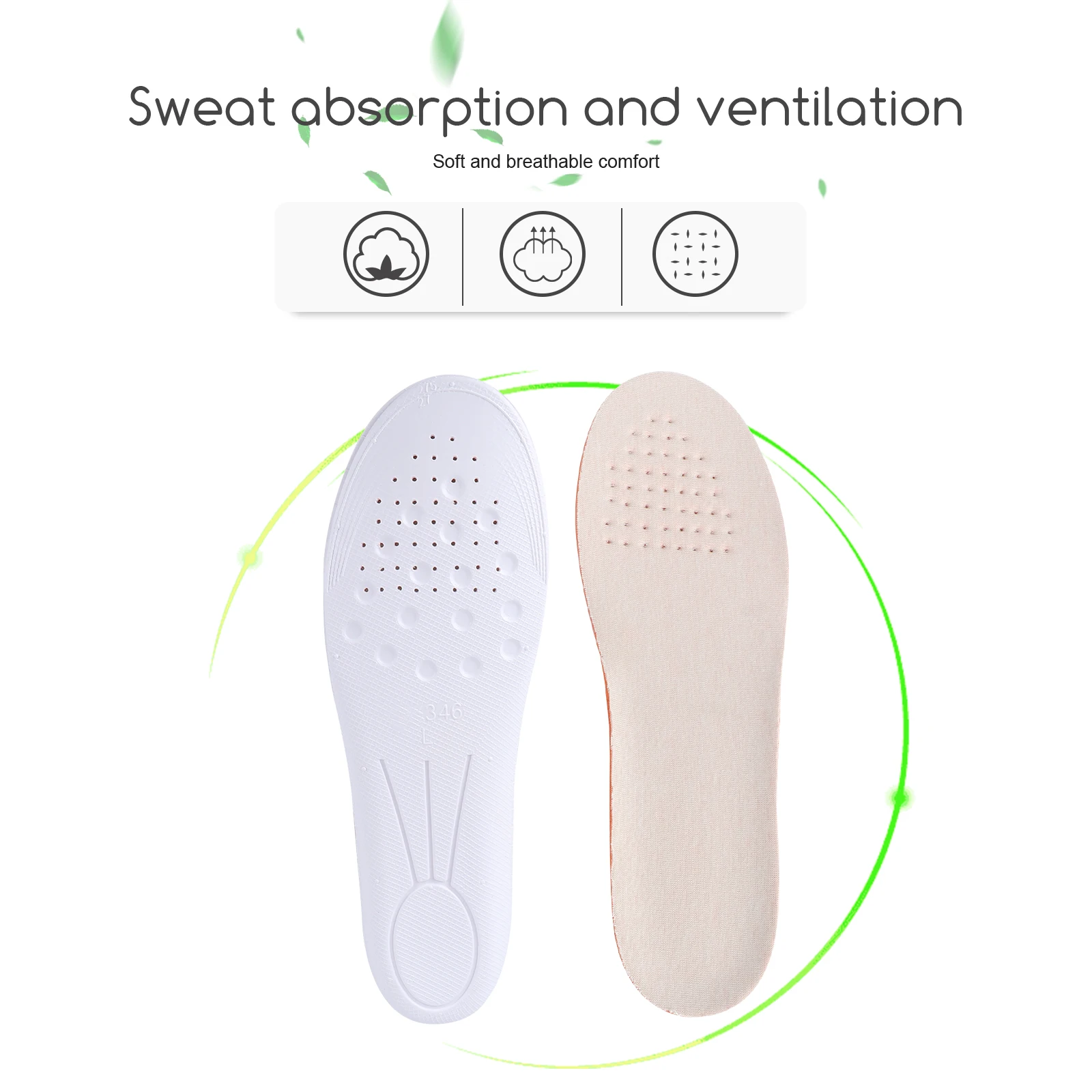 

Insole Breathable Sports Increased Heighten Shoes Pads Sweat Absorption Cushioning Non-Slip Athletic Work Climbing Running